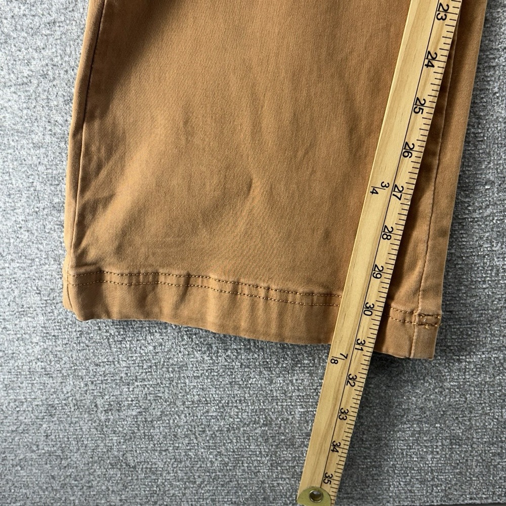 Pilcro Flare Pants Women Size 29 Brown Casual Stretch - Picture 9 of 11